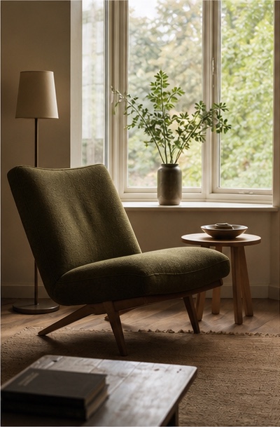Chair in a quiet sitting room