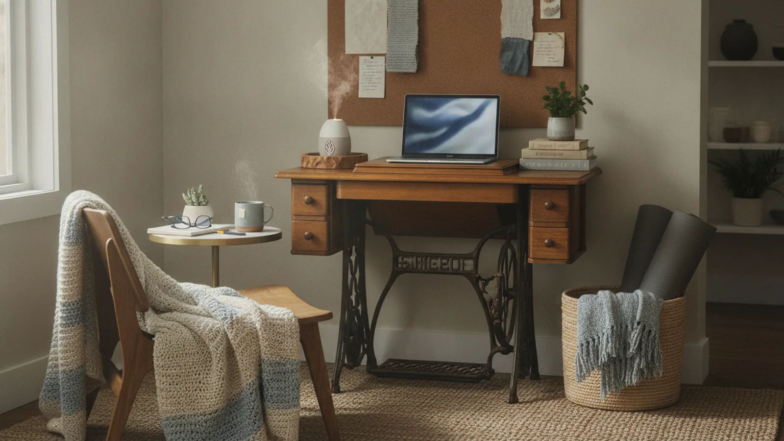 What To Check Before A Calm Home Office Corner With Useful Objects cover image